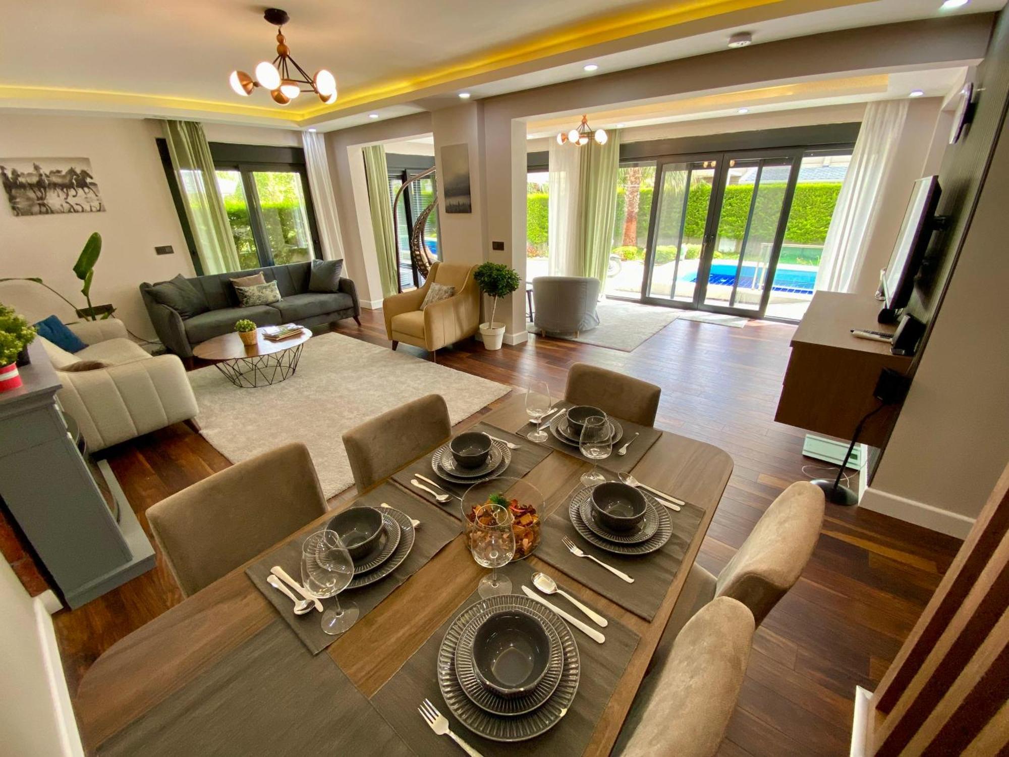 Villa Annabèll1 Havuzlu Jakuzili Triplex Lux villa Belek Dış mekan fotoğraf
