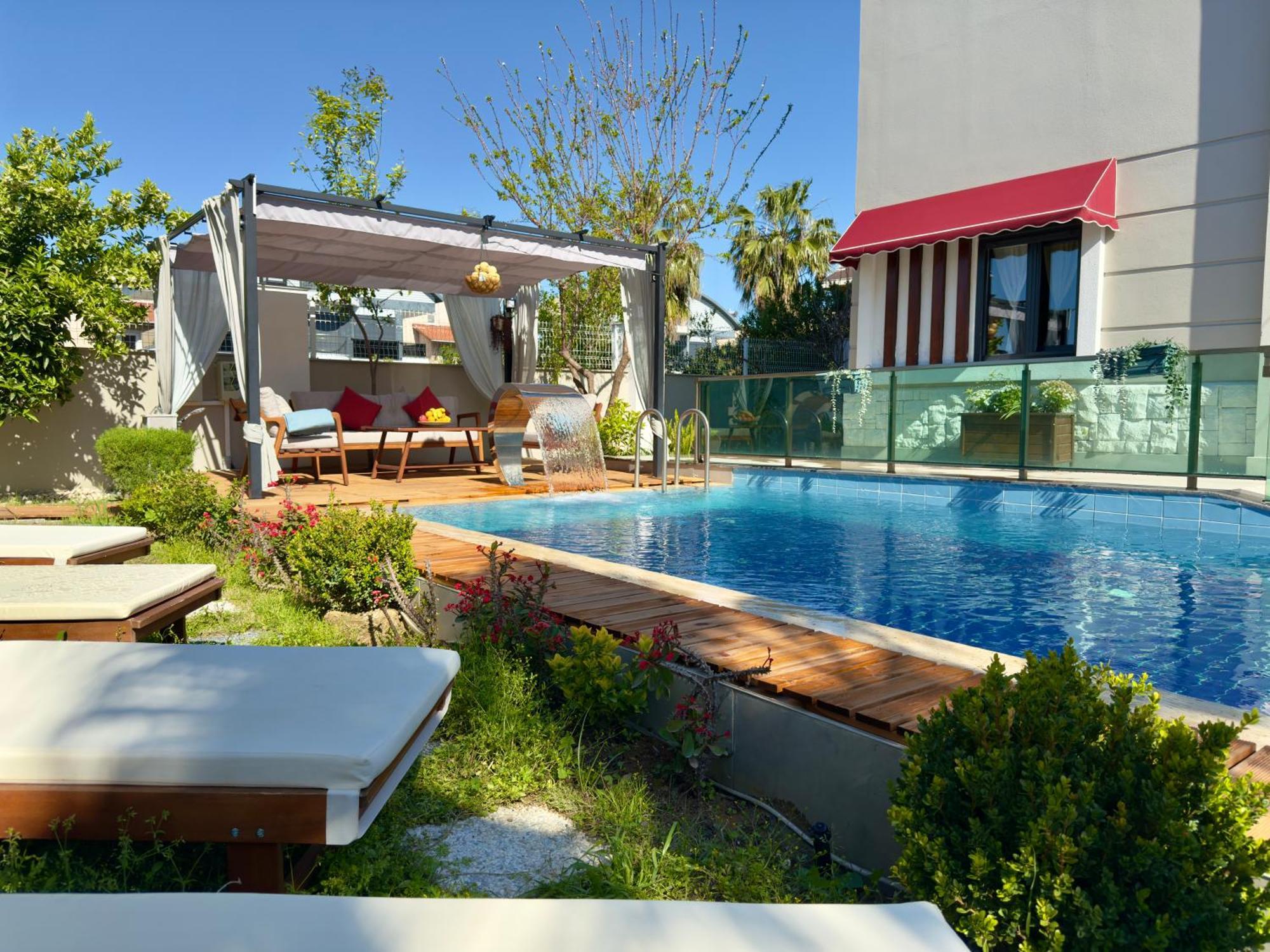 Villa Annabèll1 Havuzlu Jakuzili Triplex Lux villa Belek Dış mekan fotoğraf